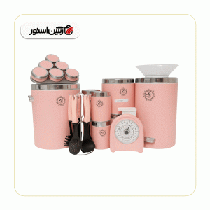 سرویس ۲۶ پارچه اورمزد صورتی درب کروم