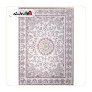 فرش ماشینی تمنا نقره‌ای و سرمه‌ای 8 رنگ 1200 شانه