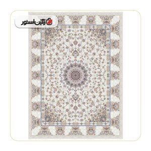 فرش ماشینی سروین نقره‌ای 8 رنگ 1200شانه