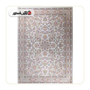 فرش ماشینی پانیذ نقره‌ای 8 رنگ 1200شانه