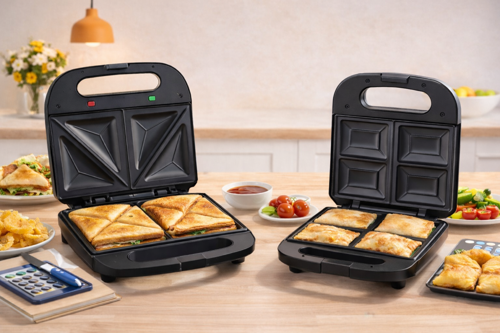 فرق ساندویچ ساز با اسنک ساز | بررسی کامل تفاوت‌ها، کاربردها و راهنمای خرید