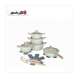 سرویس قابلمه 15 پارچه DONOR رنگ کرم